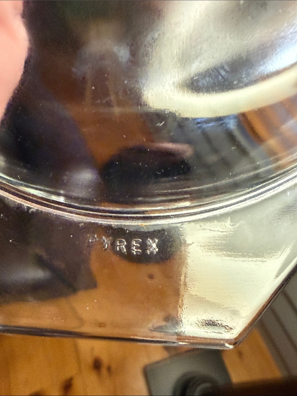 Pyrex White Milk Glass Divided Casserole with Black Barb Wire Design - Picture 8 of 10